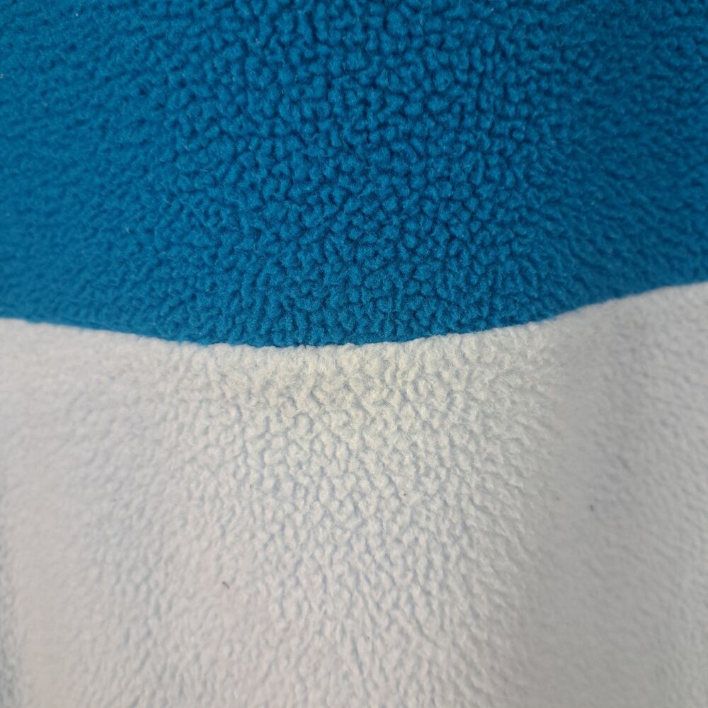 Tek Gear Snap Front Sherpa Pullover Blue Color Block Women's Medium - Picture 4 of 6
